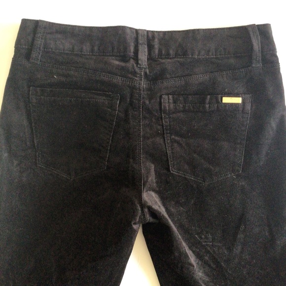 WHITE HOUSE BLACK MARKET BLACK VELVET ANKLE ZIP SKINNY JEANS SIZE 4 - Picture 10 of 16